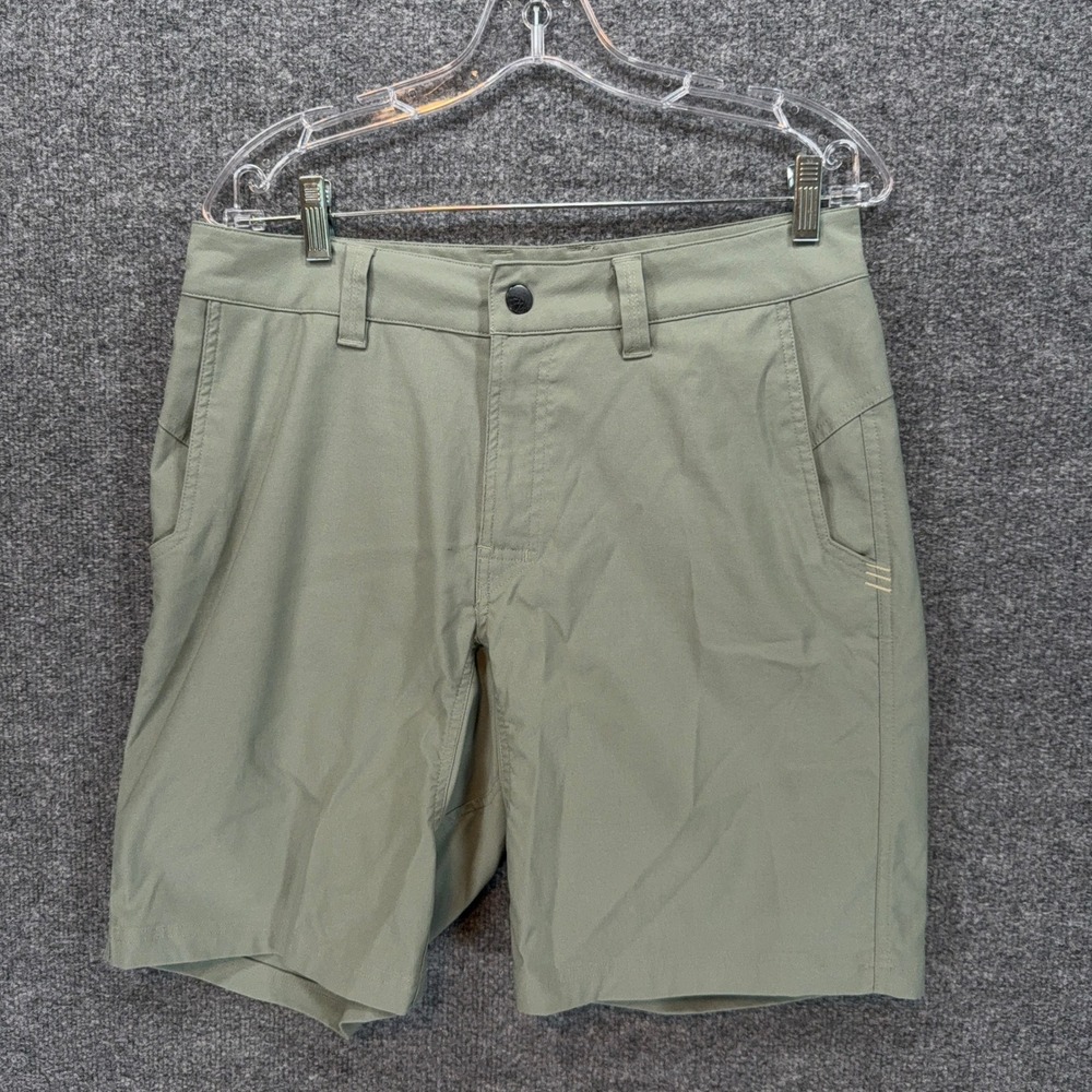 Stio Shorts Mens 32 Green Rivet Technical Stretch Hiking Outdoor Casual Chino